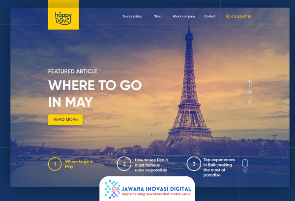 jasa pembuatan website agen travel